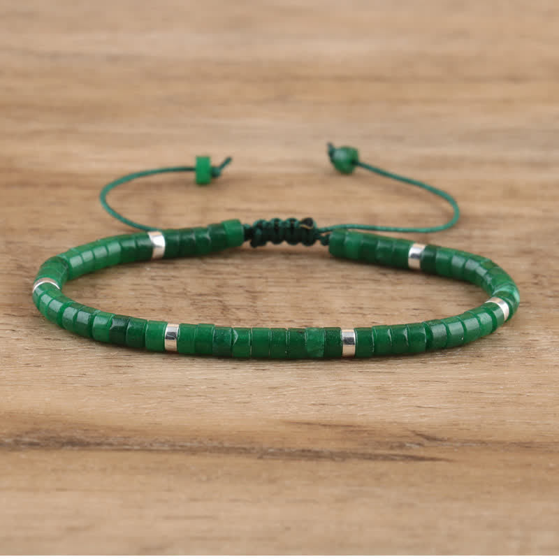 Seraphina - Braided Natural Stone Bead Bracelet for Women