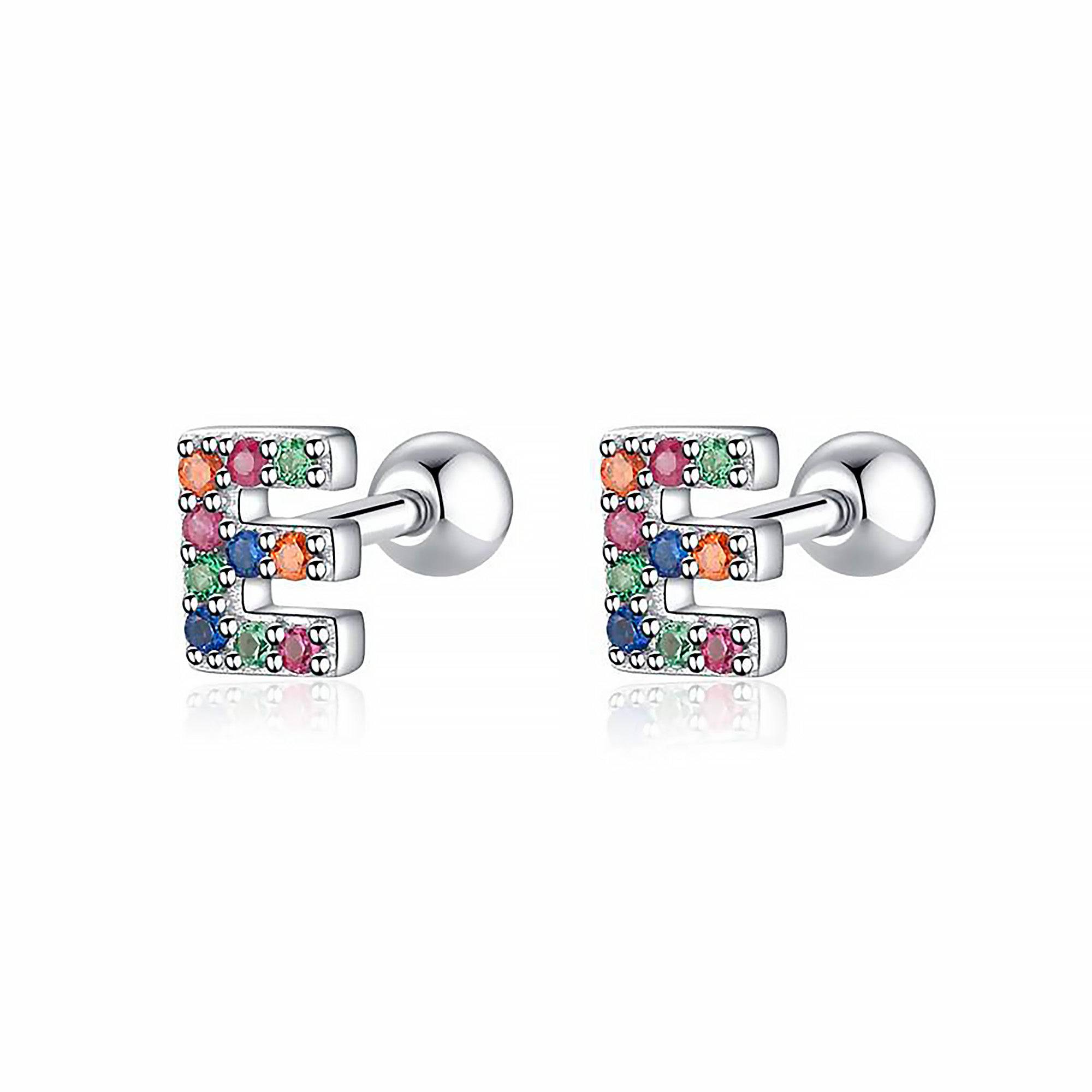 Letria - Colourful Initial Earrings for Women