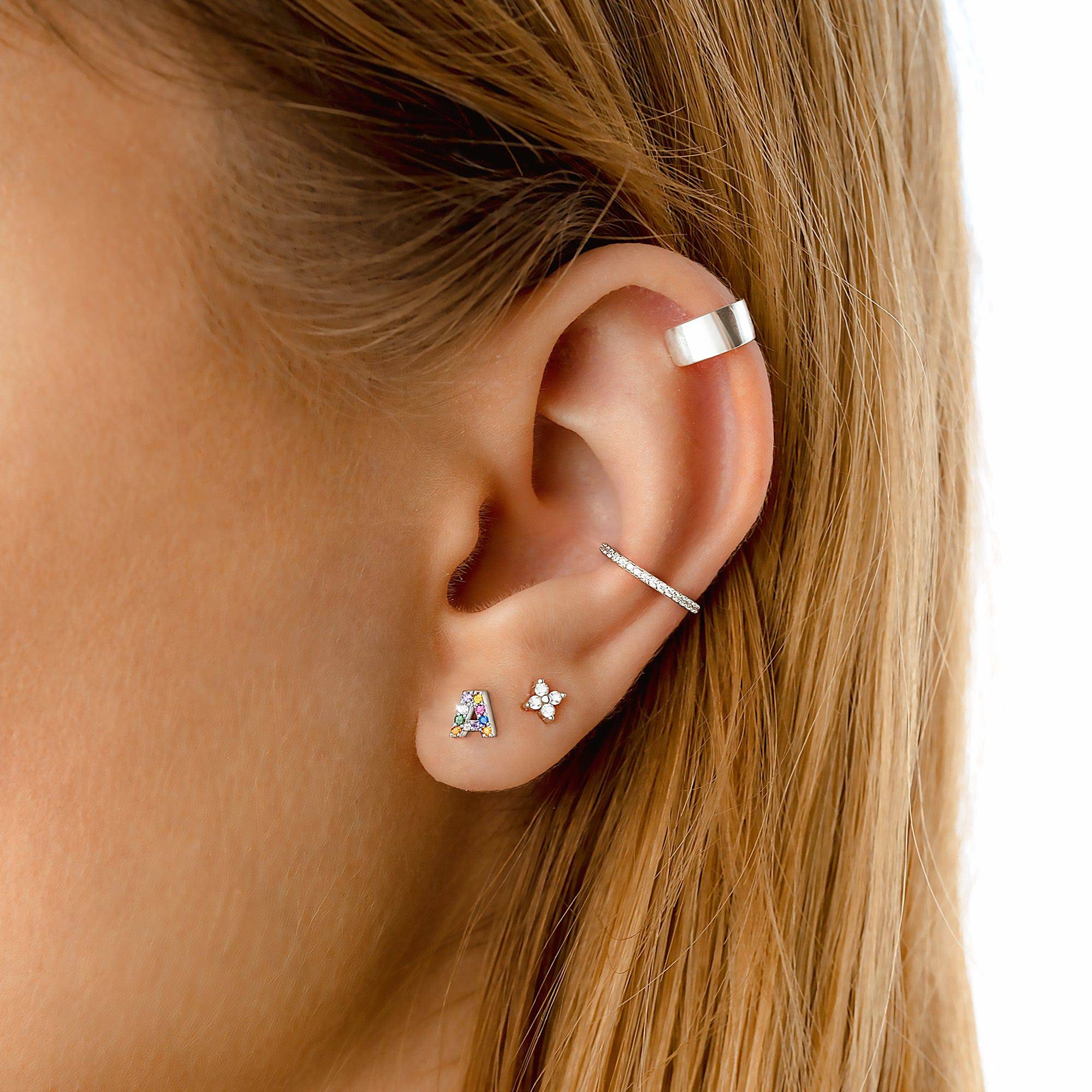 Letria - Colourful Initial Earrings for Women