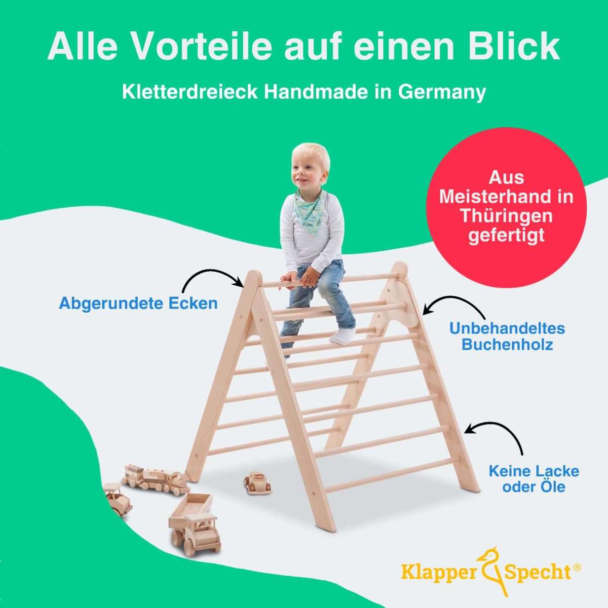PlayBar - Handmade Wooden Climbing Frame for Kids