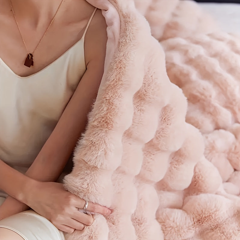 Rabbit Fleece Blanket - Soft & Durable Luxury