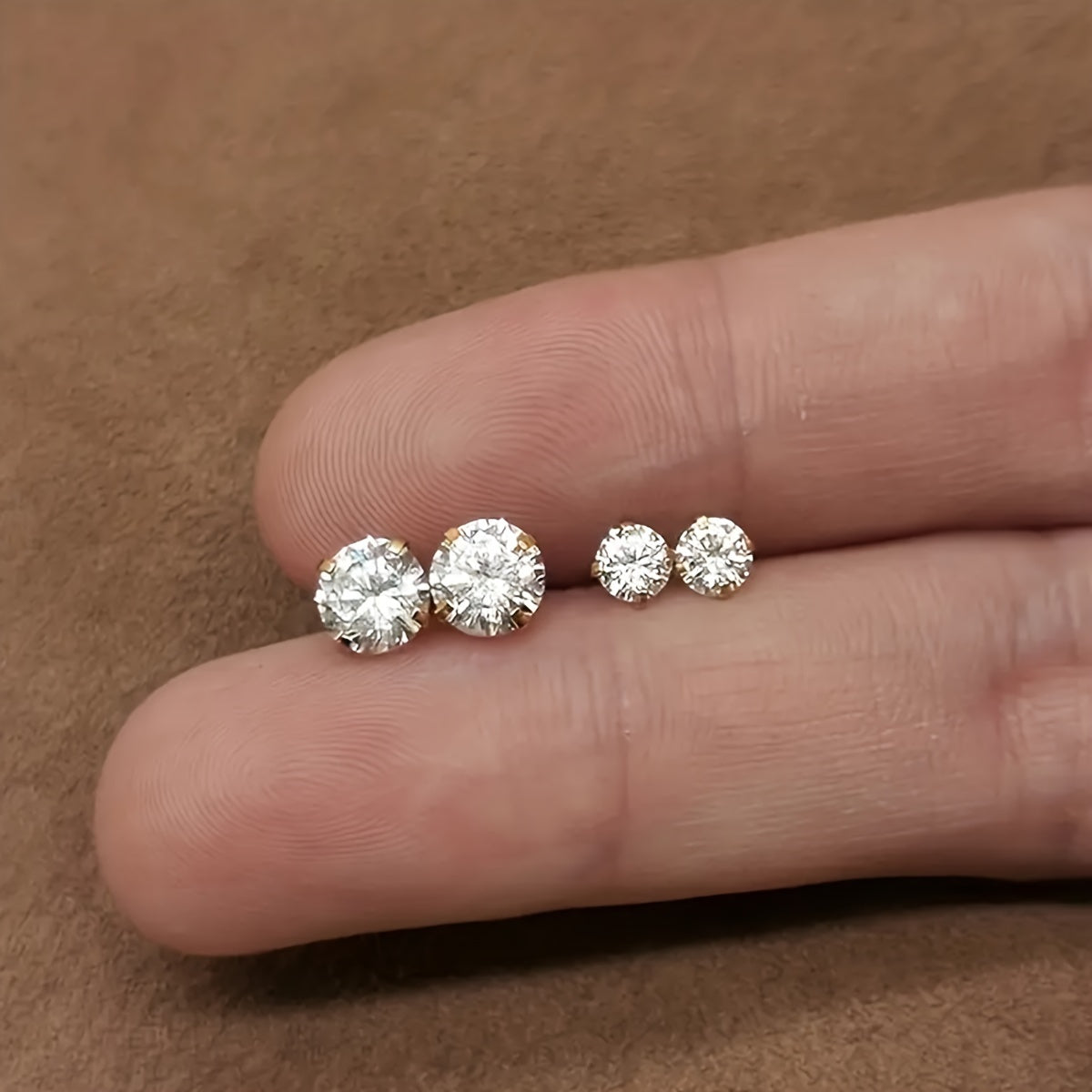 Lumen Sparkle - Zirconia Stud Earrings for Women