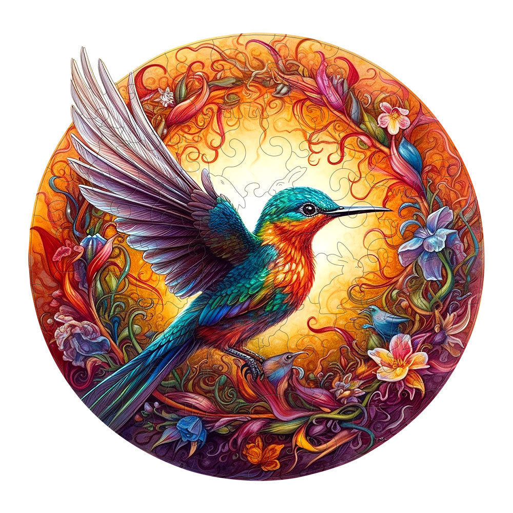 WoodenPuzzle - Hummingbird Wooden Art Puzzle