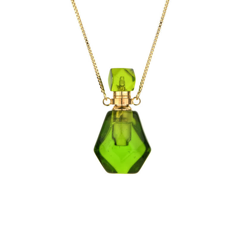 Iris - Crystal Perfume Bottle Necklace for Women