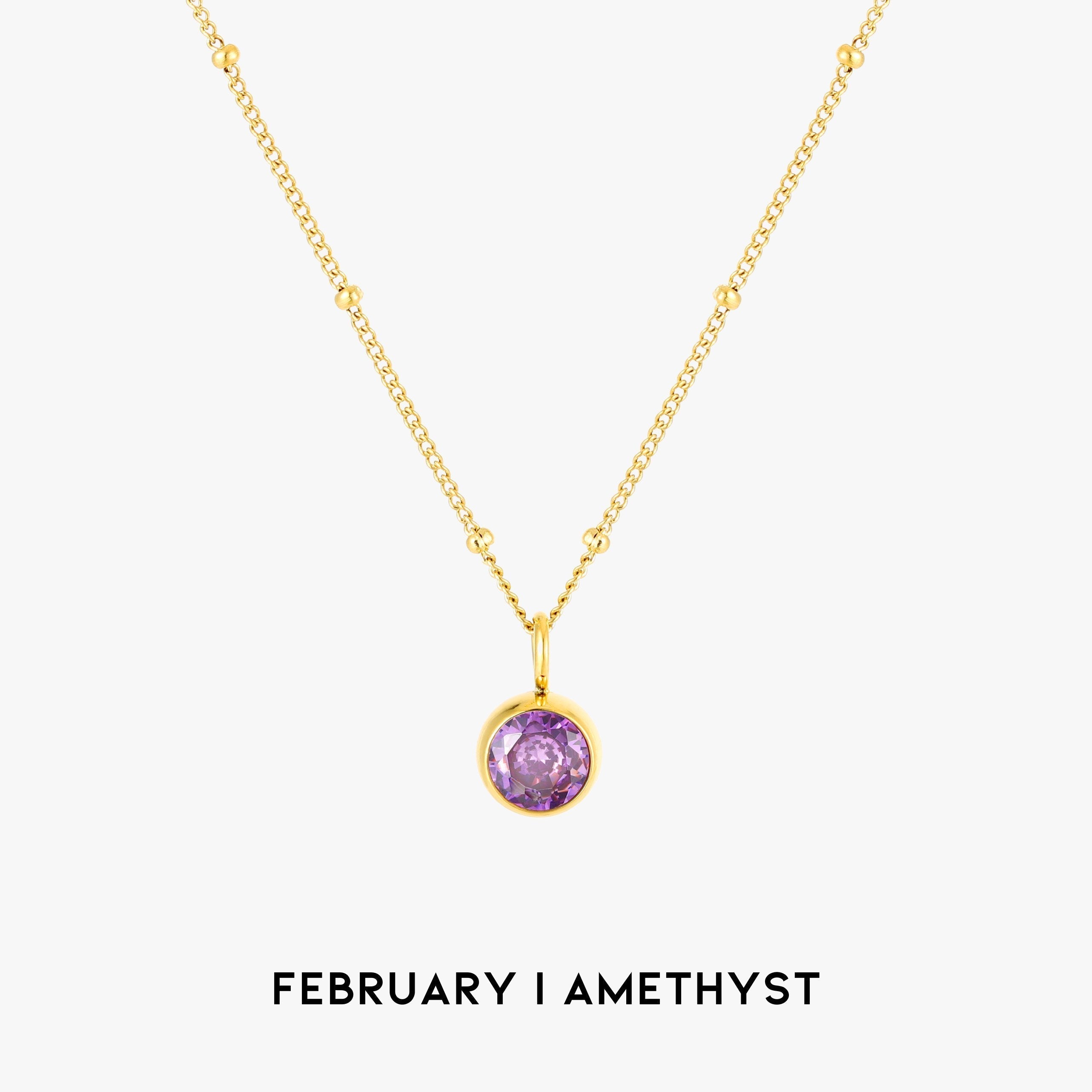 Aurora Birthstone Necklace - Personal & Meaningful