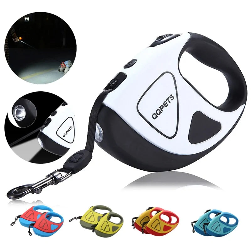 BrightLeash Retractable Dog Leash - LED Light Dog Lead