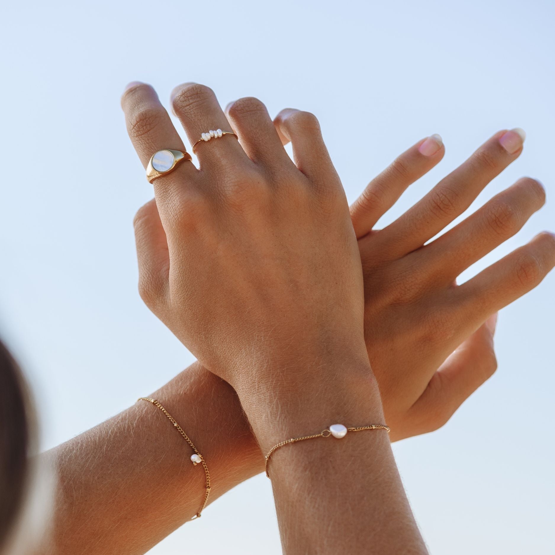 Isolde Mini Pearl Ring - Chic Freshwater Pearls