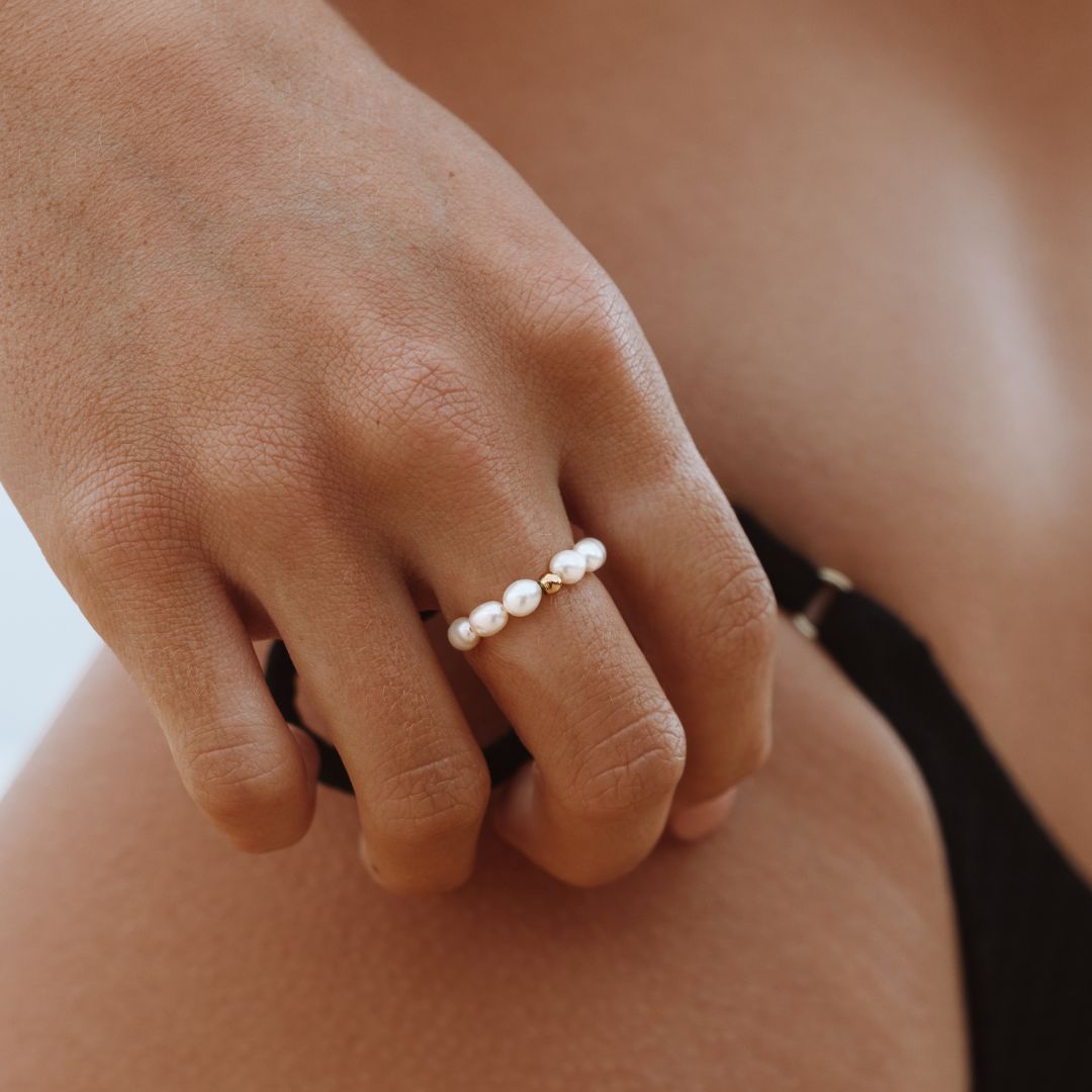 Selene - Ocean Pearl Ring for Women
