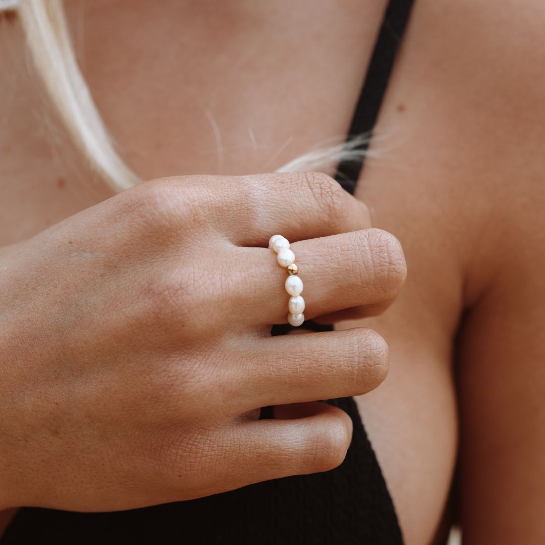 Selene - Ocean Pearl Ring for Women