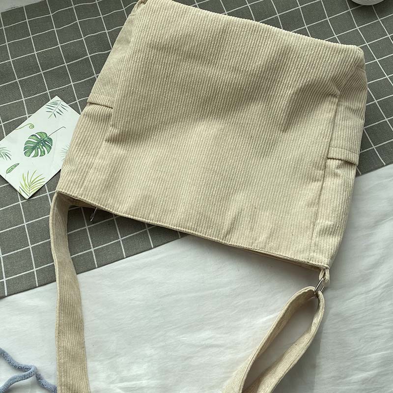 StyleLoom - Luxe Corduroy Shoulder Bag for Women