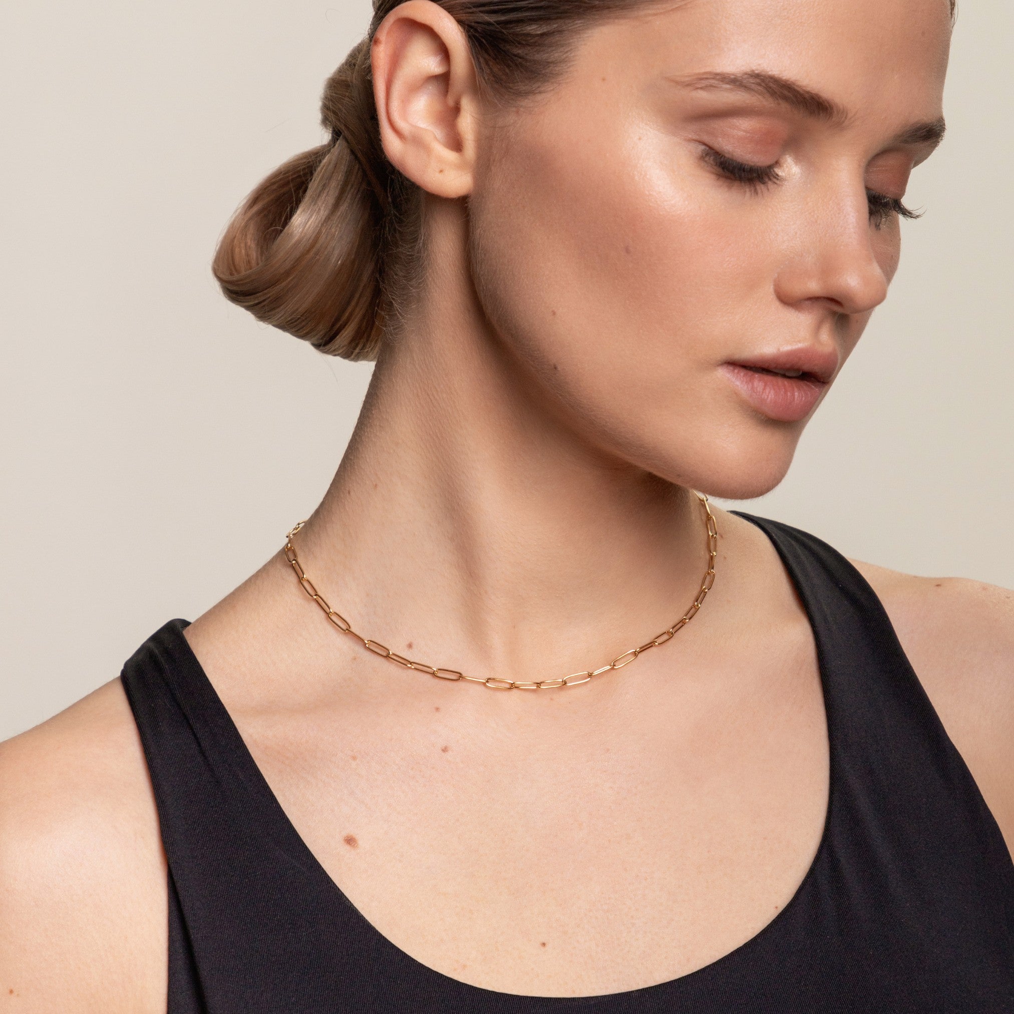 Lina - Paperclip Choker Necklace for Women
