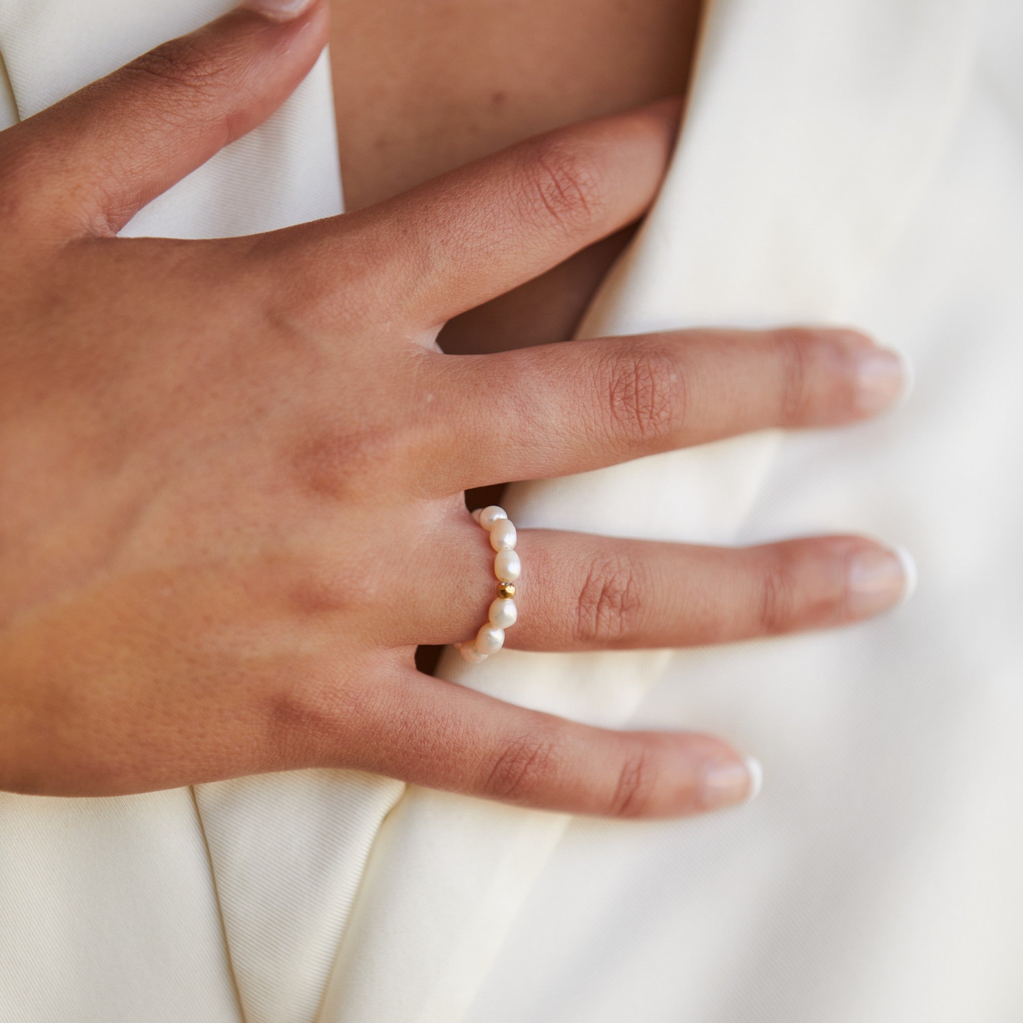 Selene - Ocean Pearl Ring for Women