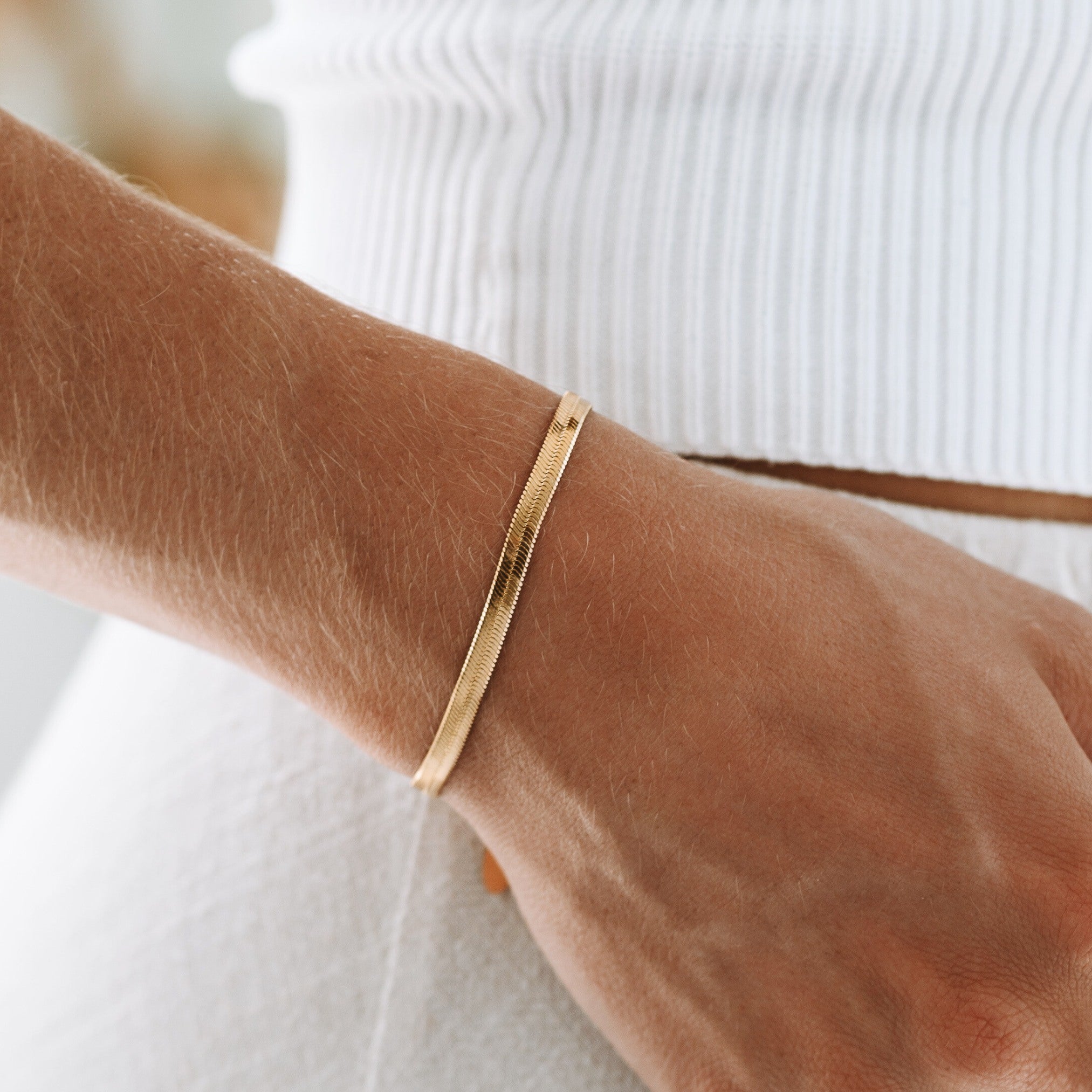 Lana - Herringbone Chain Bracelet for Women