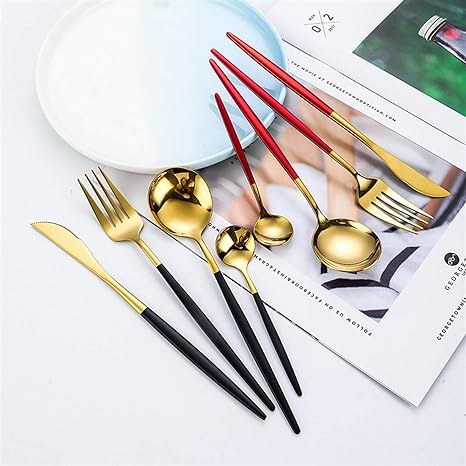 Gold & Silver 24-Piece Cutlery Set