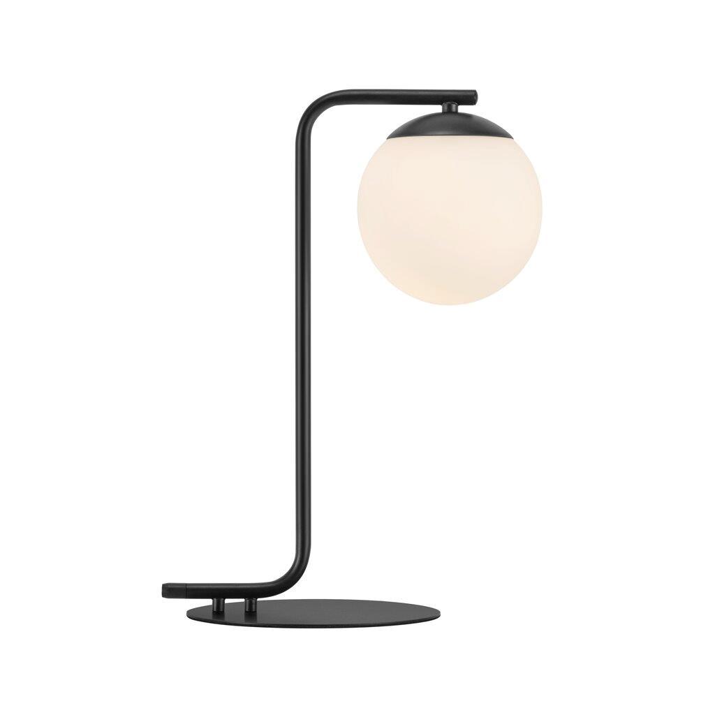 Grant Prestige Table Lamp - Black Glass Dome Lamp