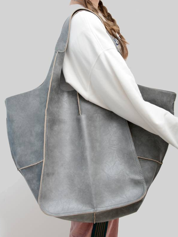 Maxine Tote - PU Leather Beach Bag