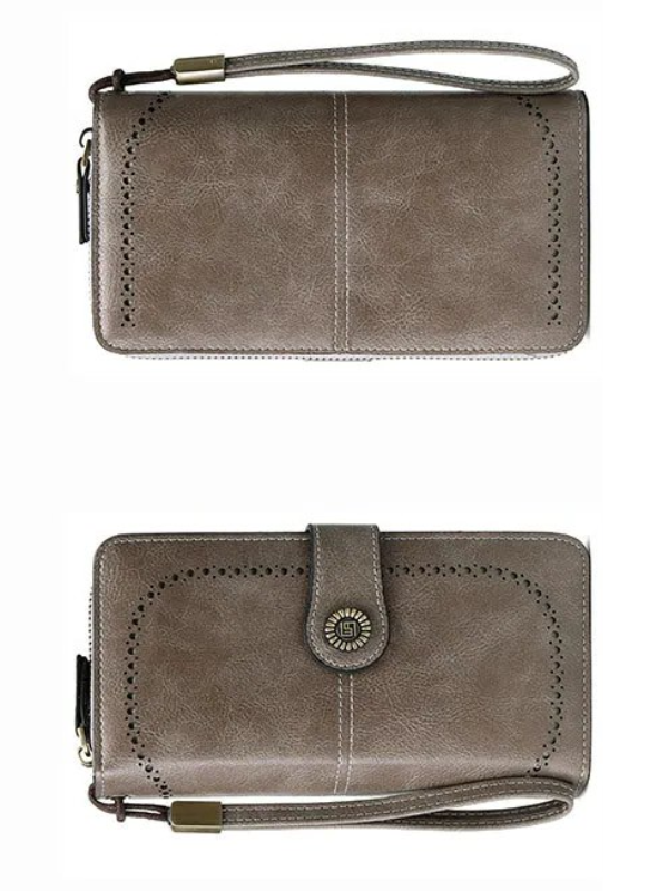 LeatherMax - RFID Leather Wallet with Wrist Strap