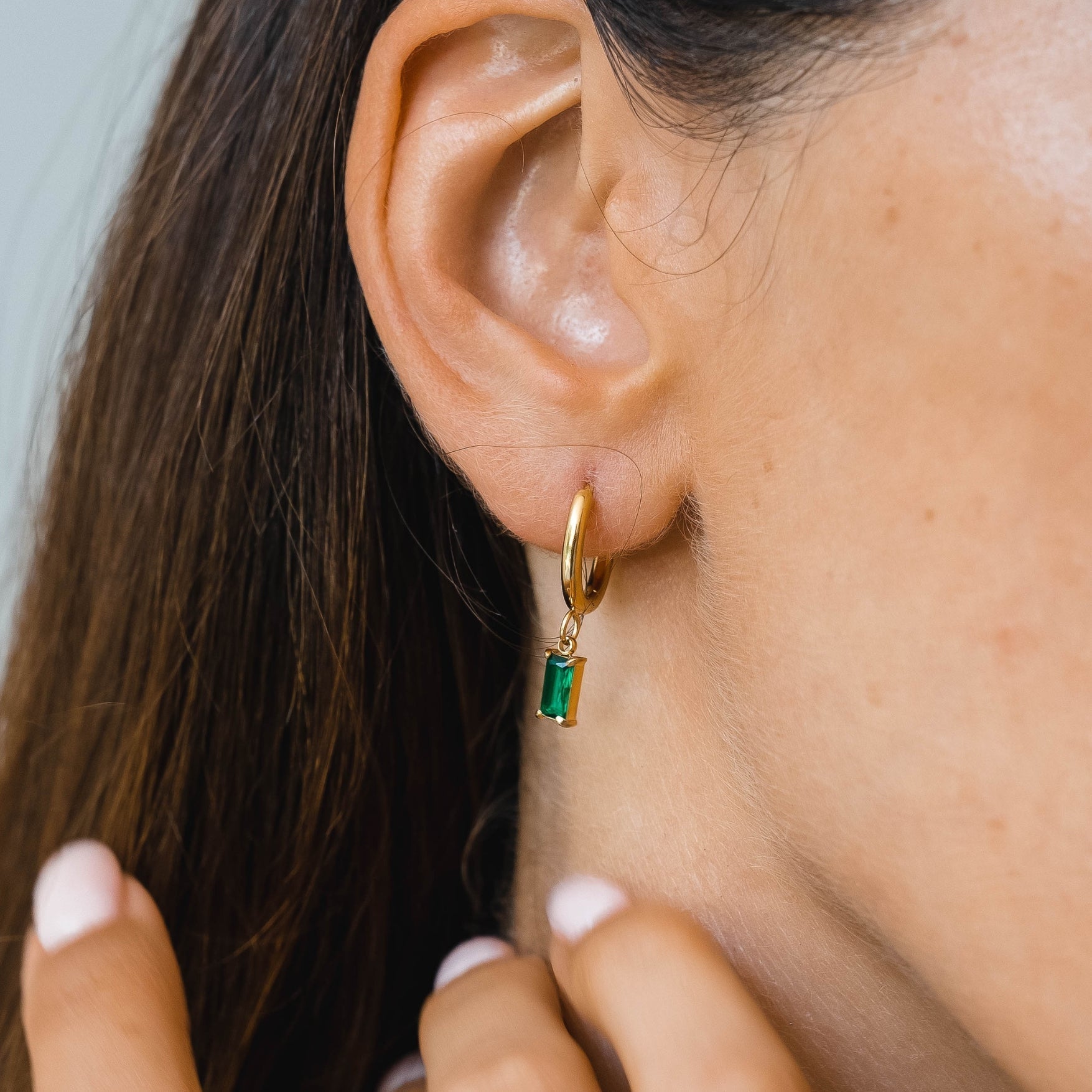 Liana - Sea Sparkle Earrings with Crystal Accents for Women