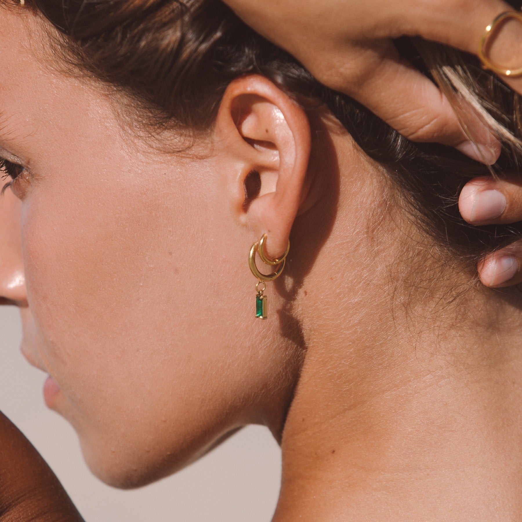 Liana - Sea Sparkle Earrings with Crystal Accents for Women