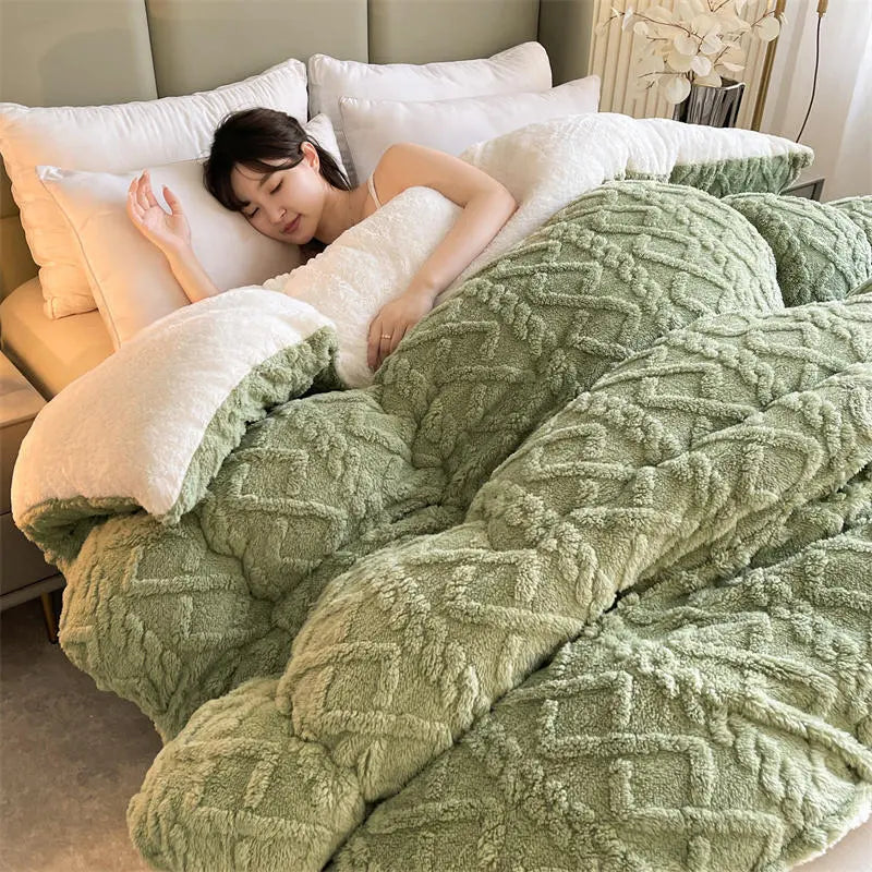 SereneSleep Winter Duvet Cover - Cozy Fleece Set