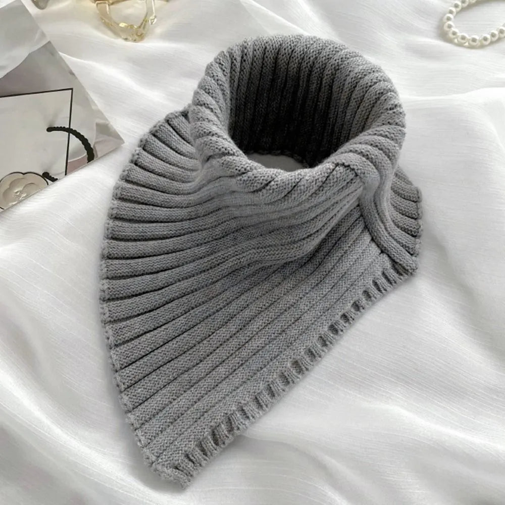 CosyWrap Scarf – Knit Cotton Cowl Winter Scarf