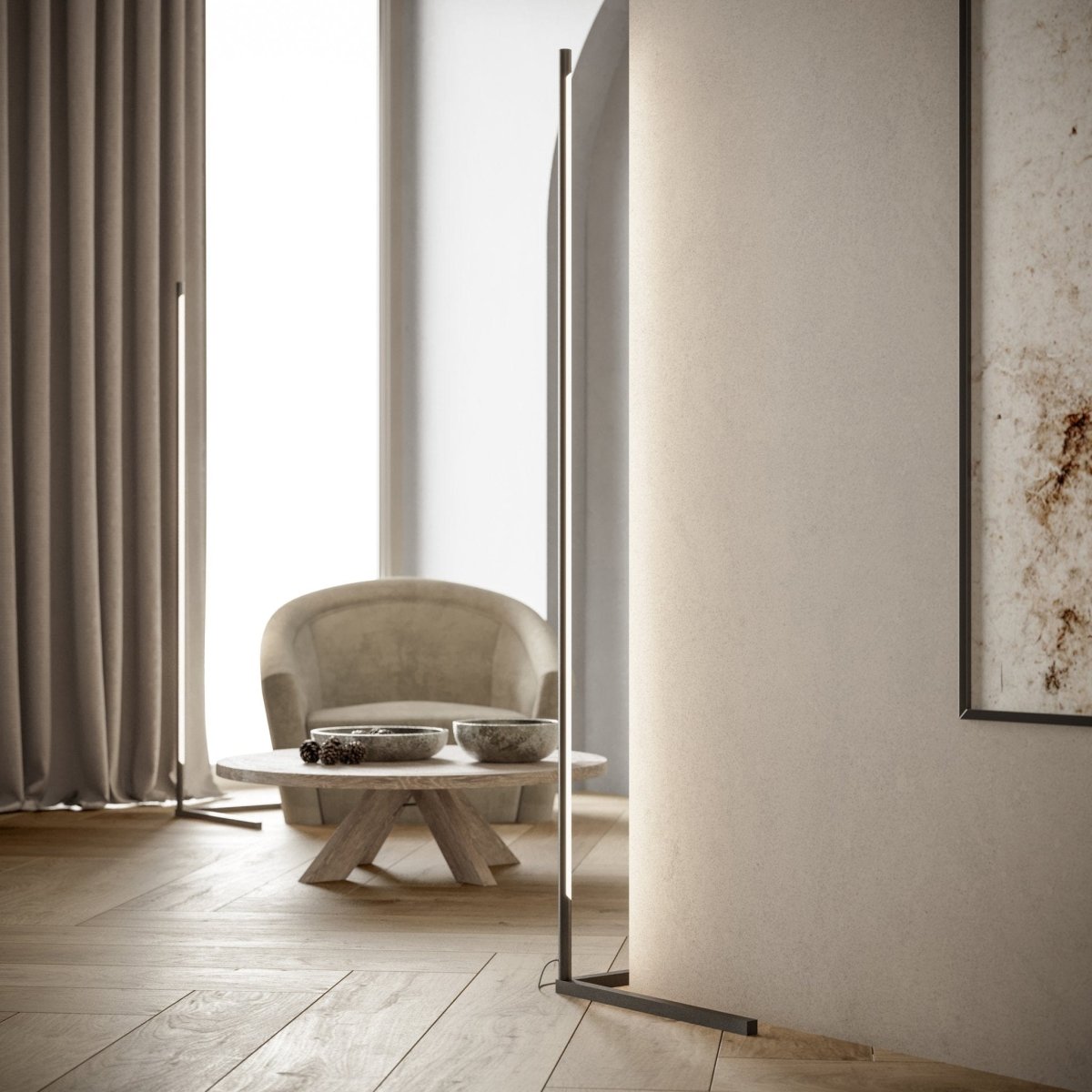 LumiCube – Modern LED Floor Lamp with Remote Control | Ambient Lighting