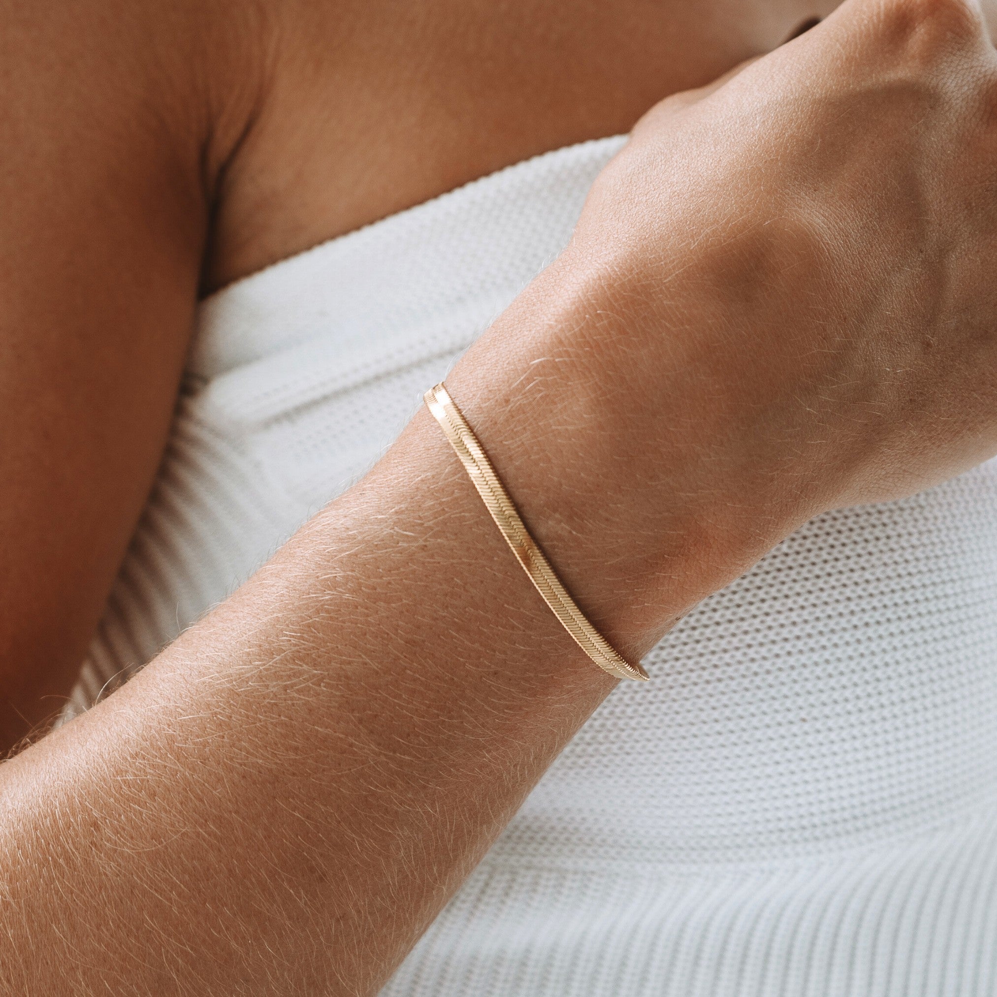 Lana - Herringbone Chain Bracelet for Women