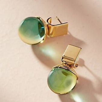 Esmeralda - Vintage Earrings with Green Crystals for Women