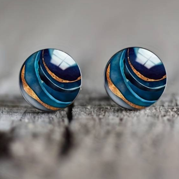 Noor - Elegant Blue Vintage Earrings for Women