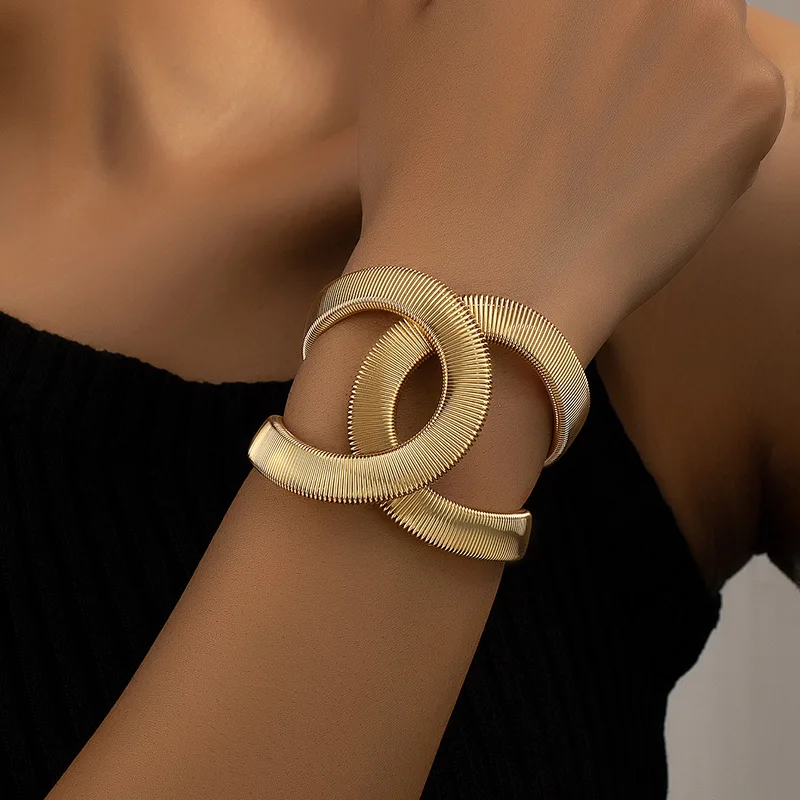 Amara - Double Band Gold Bracelet for Women