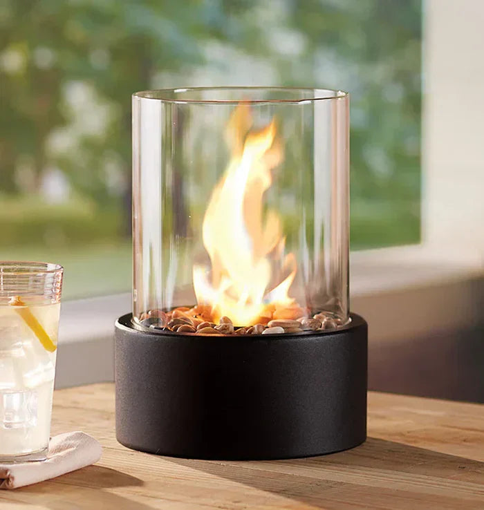 GlowLuxe - Portable Tabletop Fire Lantern