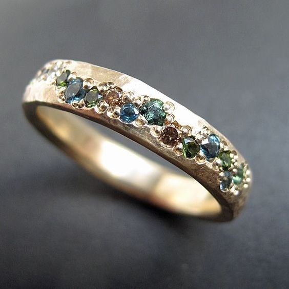 Lysanne - Vintage Multicolored Golden Ring