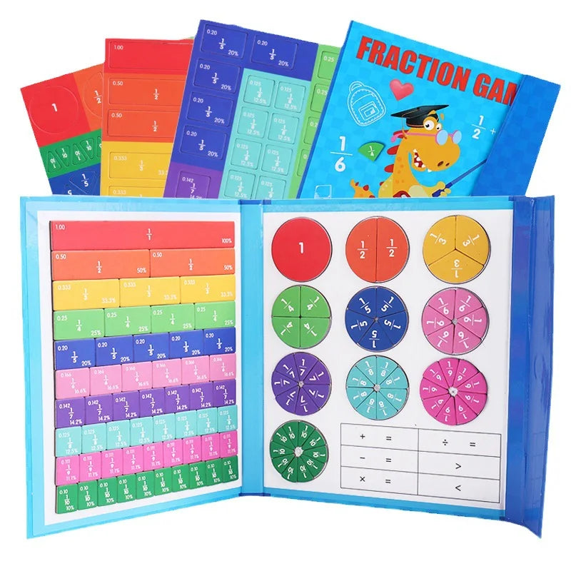 FractionFun - Hands-On Fractions Learning Kit