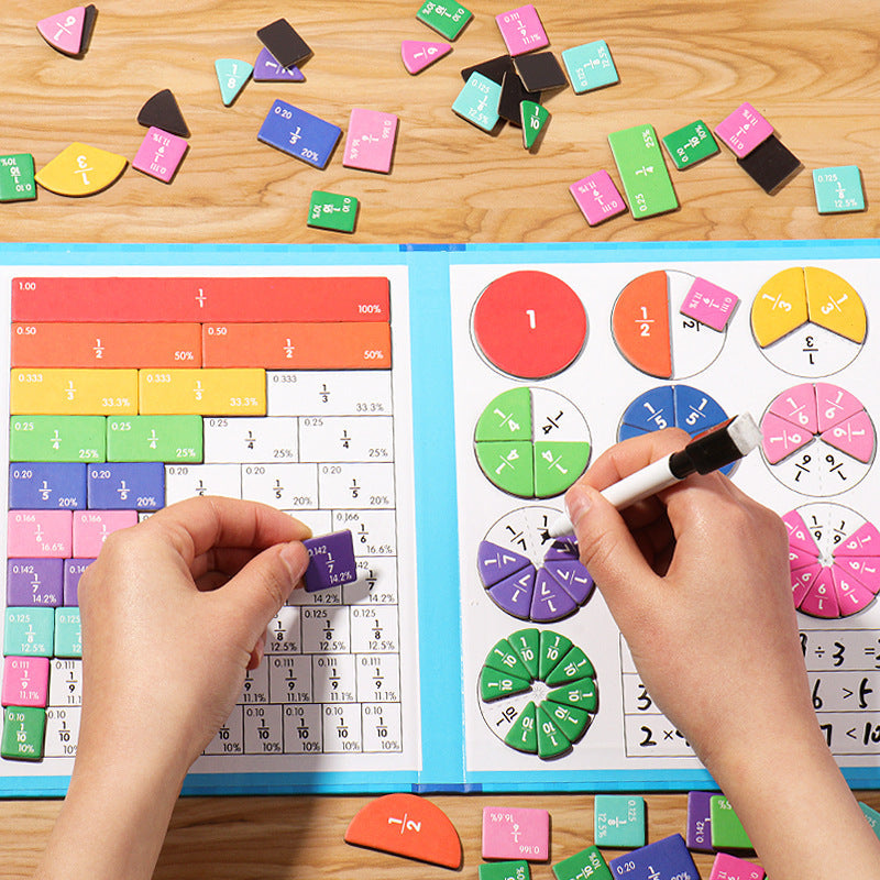FractionFun - Hands-On Fractions Learning Kit