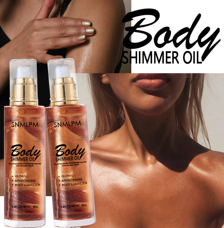 ShimmerGlow Natural Body Shimmer Oil