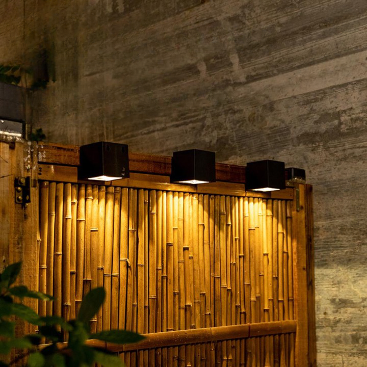 Solar Cube Wall Lights - Outdoor Garden Lighting