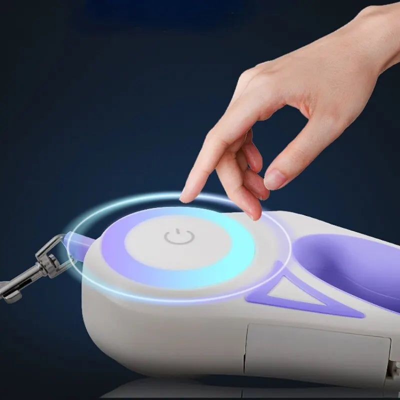 LED Dog Leash - Light-Up Retractable Lead
