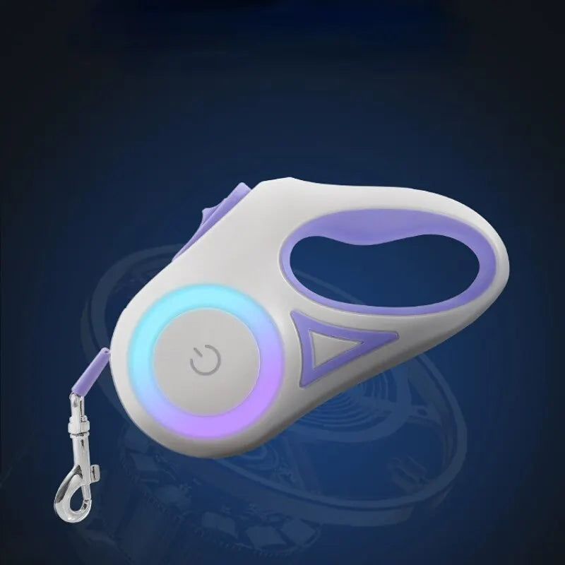 LED Dog Leash - Light-Up Retractable Lead