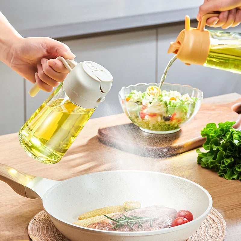 2-in-1 Oil Sprayer & Dispenser Bottle