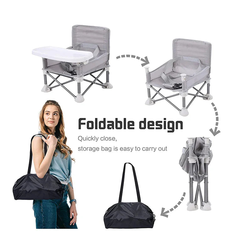 Portable Foldable High Chair - Travel Kids Seat