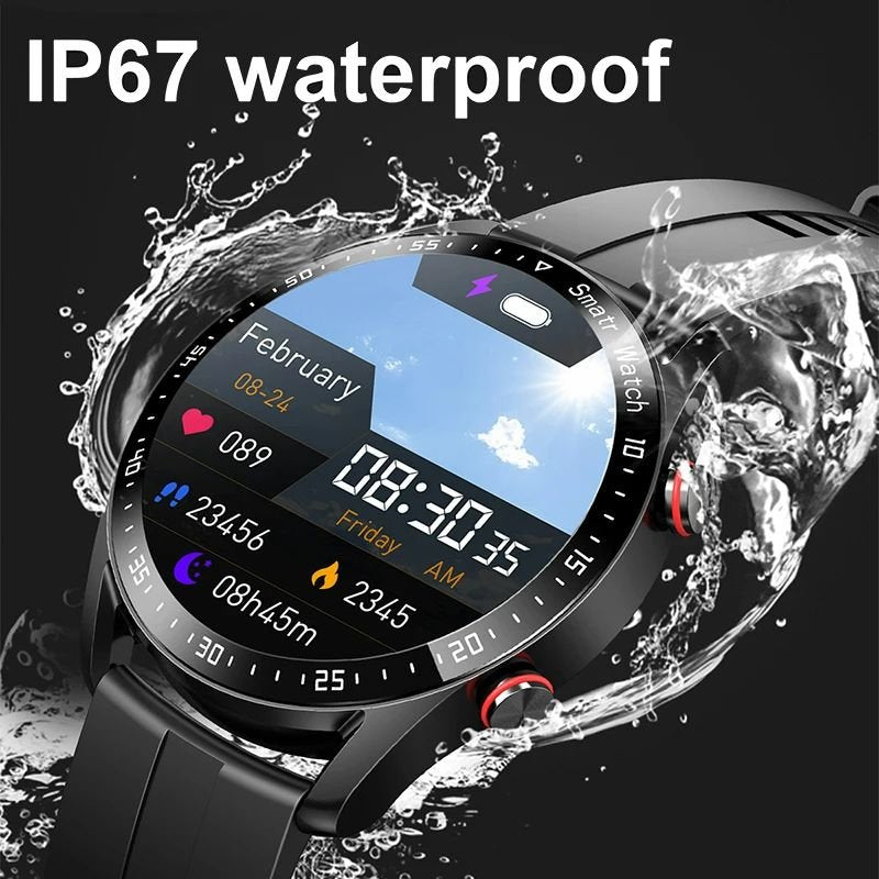 PulseTrack - Smartwatch with Heart Rate Monitor and Waterproof Design