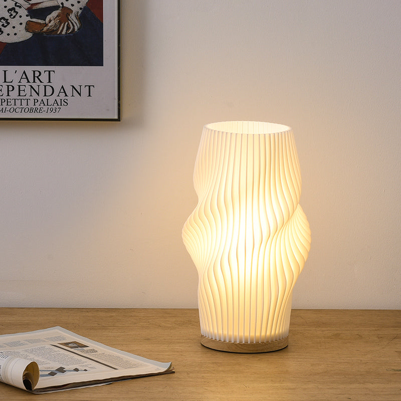 Frenchlight Table Lamp - Pleated Cream Bedside Lamp