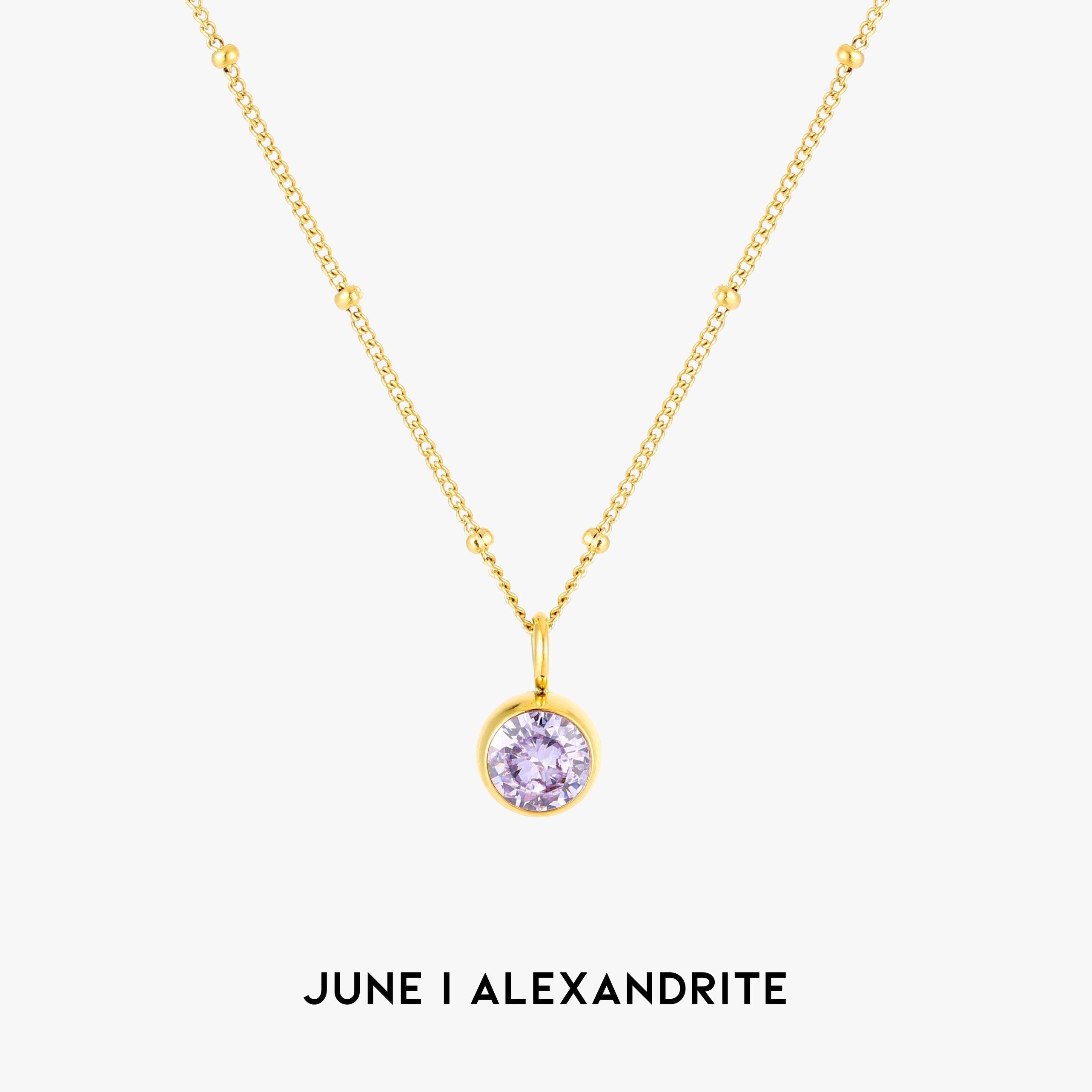 Aurora Birthstone Necklace - Personal & Meaningful