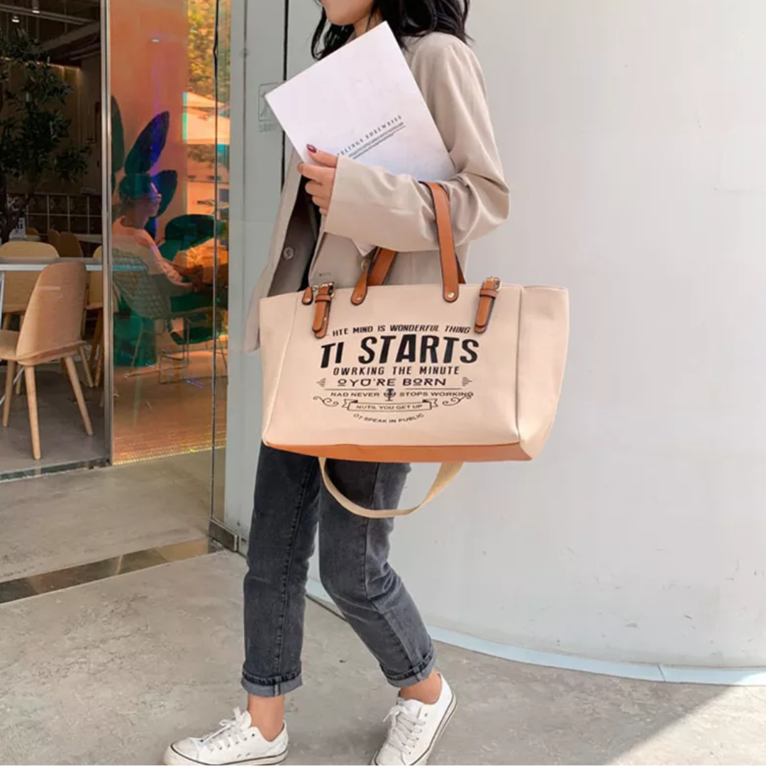 Lexie - Spacious Canvas Tote