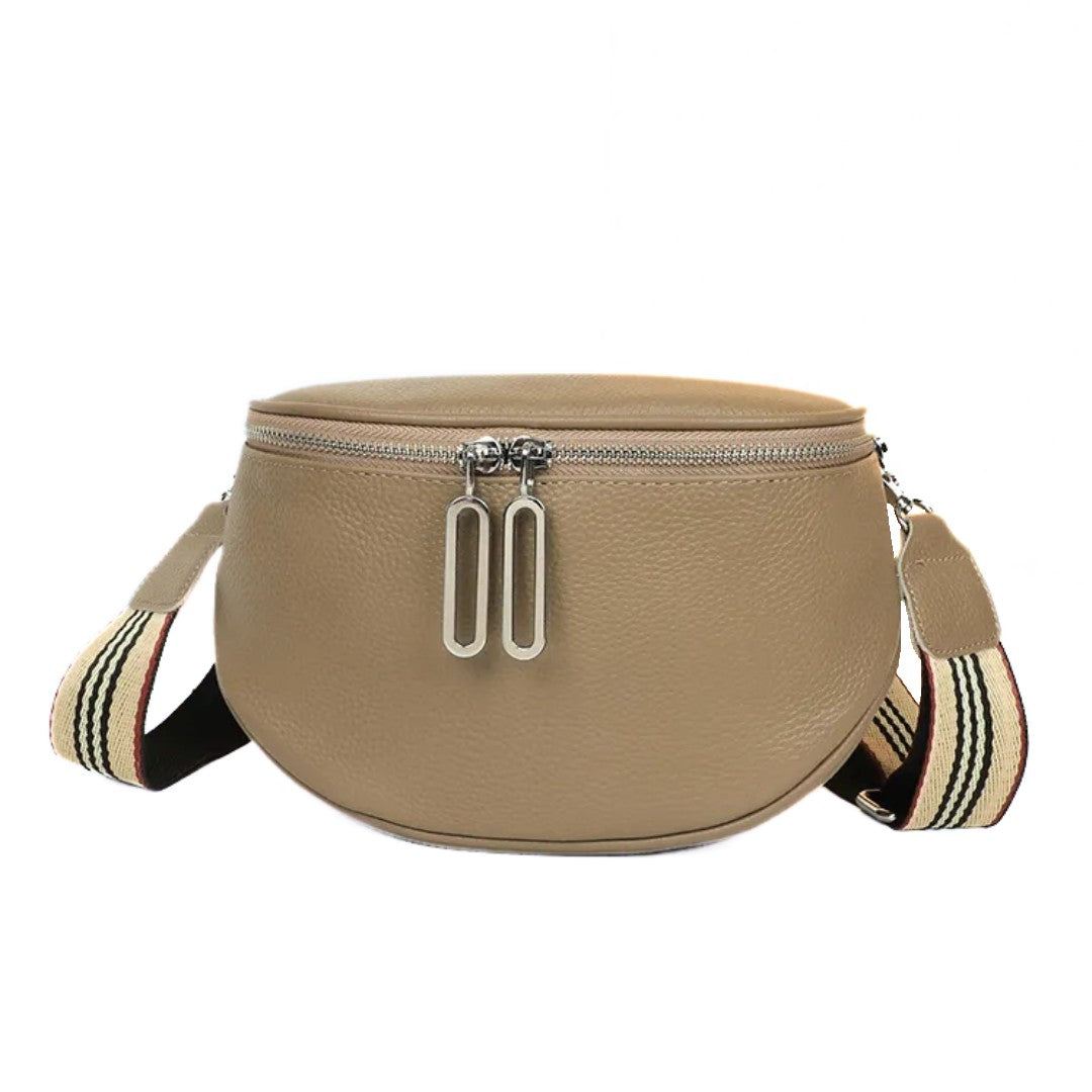 Lucy - Compact Leather Saddle Bag