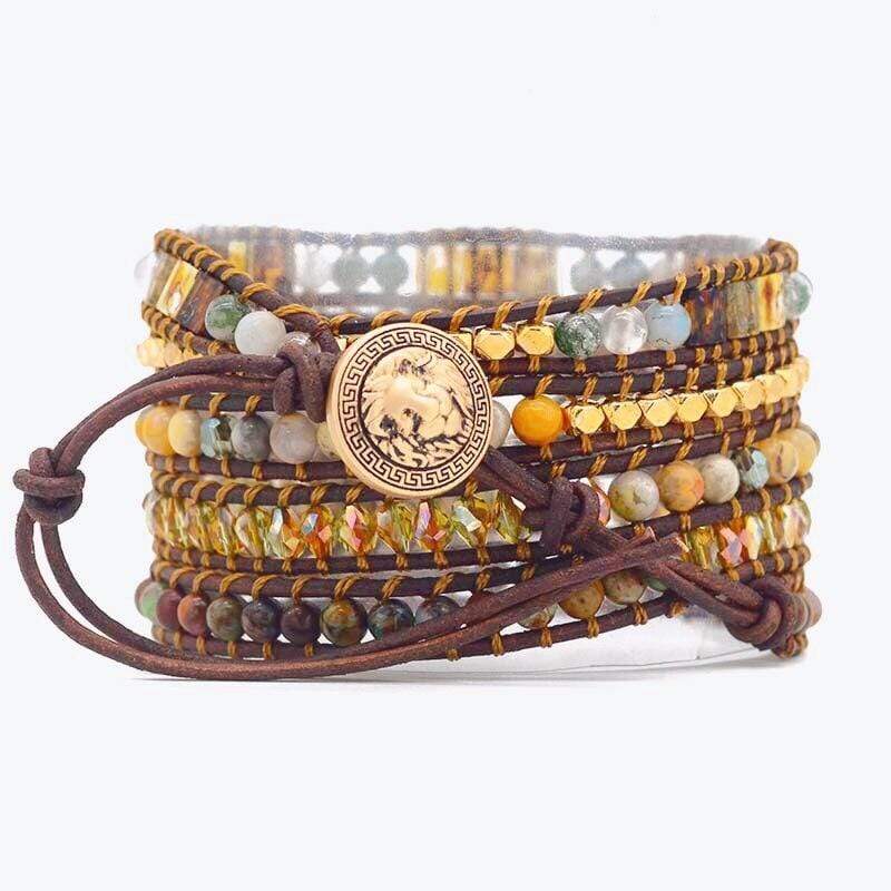 Lunara - Agate Moonlight Wrap Bracelet for Women