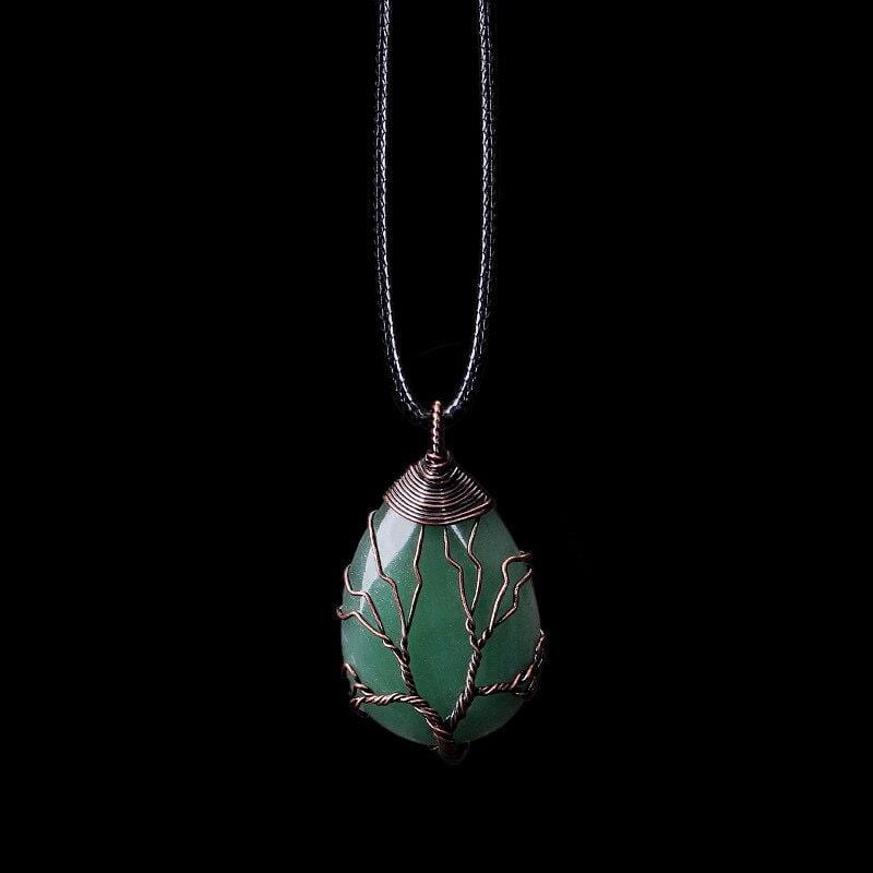 Velarien - Aventurine Teardrop Necklace