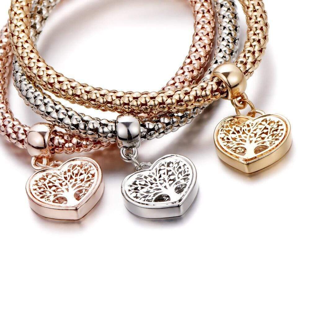 Liora - Tree of Life Bracelet Set (3-Piece) for Women