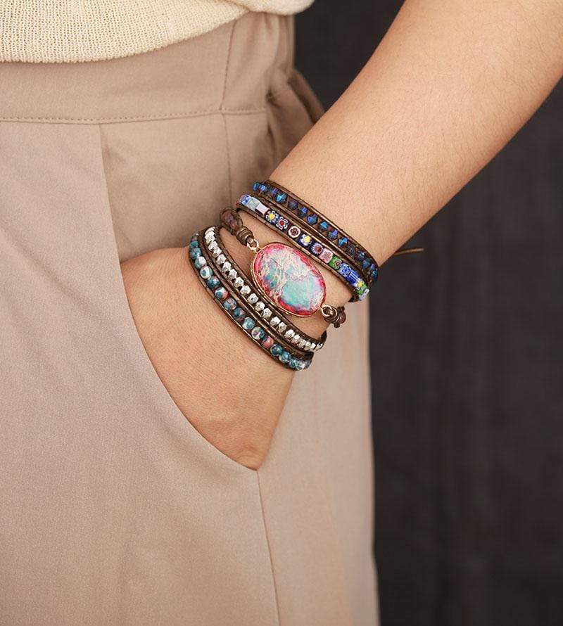 FloraWrap - Jasper Wrap Bracelet