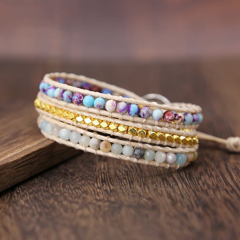 Amarilis - Jasper Wrap Bracelet for Women